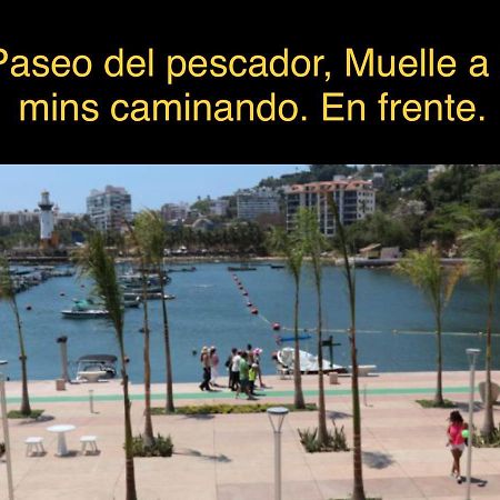 شقة Departamento Sobre Costera, 1Min La Quebrada, 3M Playas Y Yates أكابولكو المظهر الخارجي الصورة
