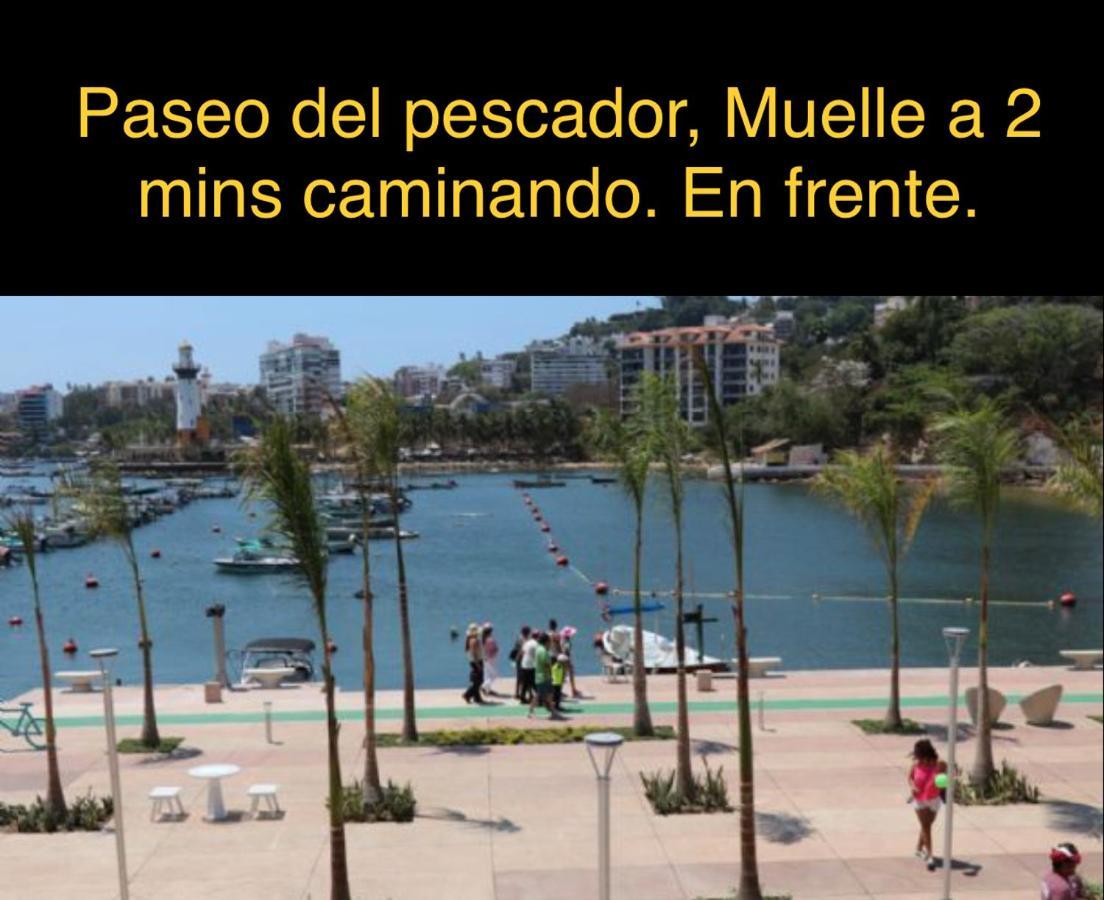 شقة Departamento Sobre Costera, 1Min La Quebrada, 3M Playas Y Yates أكابولكو المظهر الخارجي الصورة