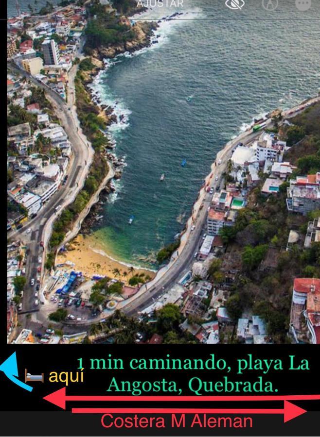 شقة Departamento Sobre Costera, 1Min La Quebrada, 3M Playas Y Yates أكابولكو المظهر الخارجي الصورة